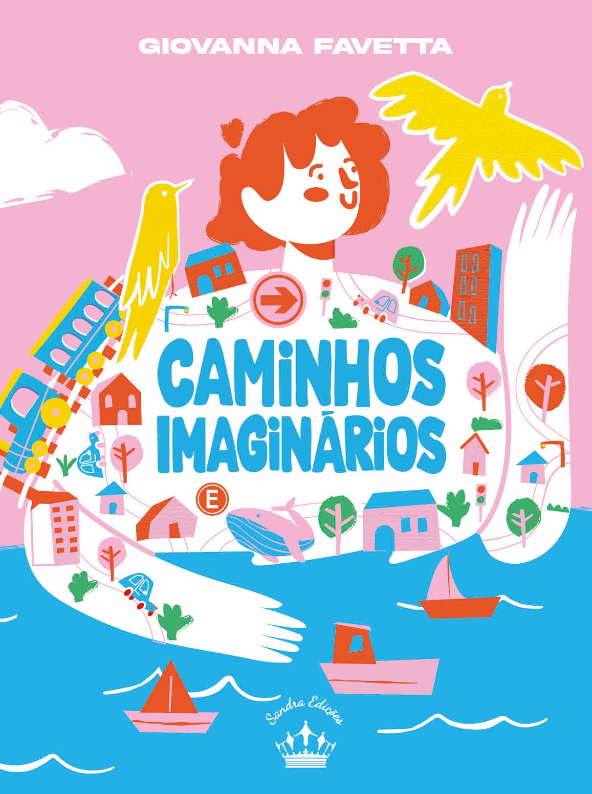 Capa do livro Caminhos imaginários, escrito por Giovanna Favetta